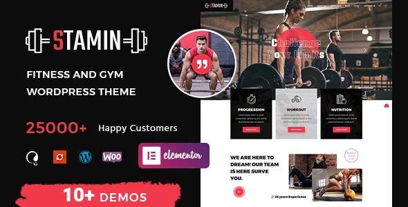 Stamin – Fitness and Gym WordPress Theme